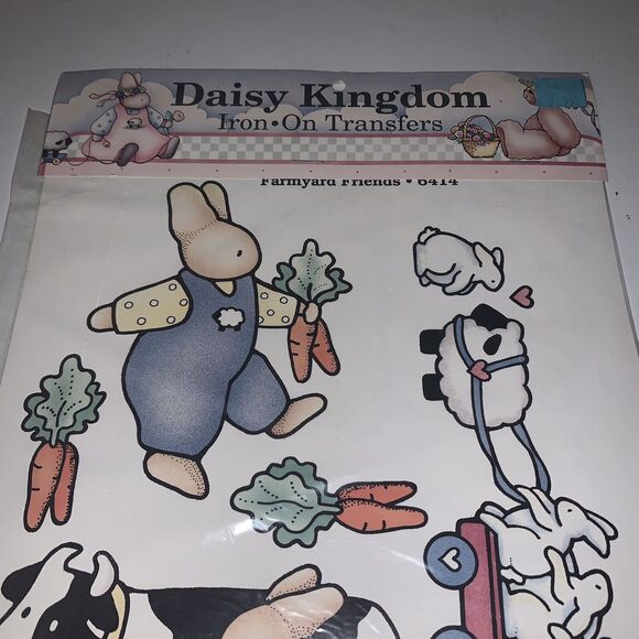 Daisy Kingdom Iron On Transfers Farmyard Friends #6414 Craft Applique 1989 - Picture 5 of 8